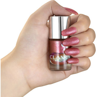                       Clavo Free from 5 harmful chemicals and Long lasting Nail Polish for girls  Women (RED SPRING)                                              