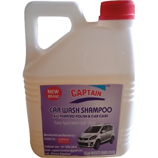 Captain High Foam Car Shampoo Car Washing Liquid - Car and Bike Shampoo, Auto Specialty Shampoo for vehicals 2L