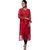 WOMEN'S LUCKNOWI CHIKANKARI KURTI WITH FASCINATING MULTI COLOR BLEND EMBROIDERY
