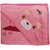 Mom's Pet Premium Hooded Soft Towel for Baby Pink