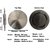 SHIRAZ STAINLESS STEEL COMBO of 4 Pcs(CHAKLA+ BELAN+CHIMTA  WHISKER)