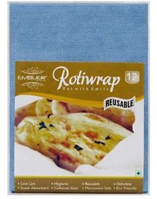 Embuer Roti/Chapati/Sandwich Wrap Cloth, Non-Woven, Washable  Reusable Chapati Covers  (12Pcs)