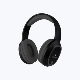 Zebronics Zeb-Thunder Wireless BT Headphone Comes with 40mm Drivers, AUX Connectivity, Built in FM, Call Function, 9Hrs Playback time and Supports Micro SD Card (Black)