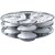 Mini 3 Plate Stainless Steel Idli Maker (Silver)