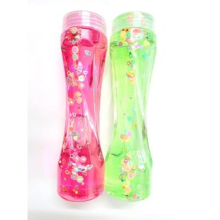 FATFISH (Pack of 2) Big bottle crystal clear slime for kids