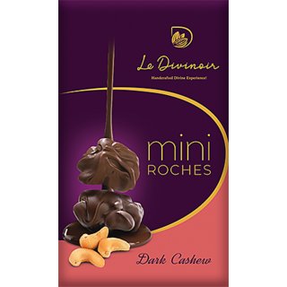 Le Divinoir Pure Handcrafted Dark Chocolate with Roasted Cashew,75g - Single-Origin Dark Chocolate with 45 Cocoa