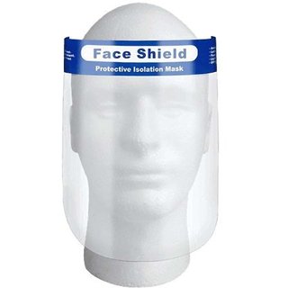                      RXSHOPY Make In India Adjustable  Replaceable Eyes Nose Full Frontal Protection Isolation Face Shield Mask-Slider-1                                              