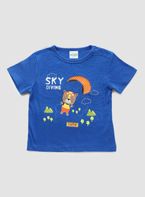 drLeo Royal Blue T-Shirt- Sky Diving
