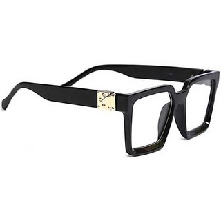 SunTap Unisex Badshah Sunglasses clear on black (Free Size)