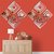 Grahak Trend 24 Square Silver 3D Acrylic Mirror Wall Sticker