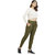 Queenley Soft Pants  Olive Green Combeded Cotton  Pants