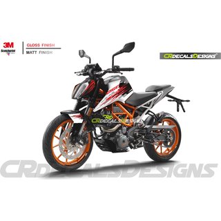 Buy KTM DUKE 250 Custom Decals Wrap Stickers STREET STYLE Kit 2 Online 2540 from ShopClues
