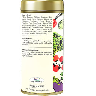 Instant Hot  Spicy Veg Shorba Soup Powder Premium Quality 250 GM
