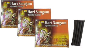 Adhvik Pack of 3 (16 Dhoop Sticks per pack) Hari Sangam Scented fragrances Special DhoopBatti Incense Dhoopsticks