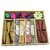 Adhvik Wooden Box Gift Pack of 2 (150 Gram) Multi-Fragrance Scented Incense Dhoop Sticks and Dhoop Cones