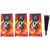 Adhvik Zipper Pack of 3 (140 Gram) Secret Deo Scented More Premium Incense Sticks Agarbattis for home Worship