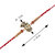 Stylish Classic  Look  Rakhi For  Bhaiya/Brother/Bhai With Roli Chawal And 1 Greeting Card 1 Kankawati Pooja Thali