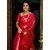 Silk Saree in Red  With Blouse