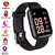 Anoint India ID116 Unisex Fitness Tracker Watch With Activity Tracker Heart Rate Steps Count Waterproof (Black)