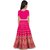Kaaludii Girls Lehenga Choli Party Wear, Ethnic Wear Embroidered Ghagra, Choli, Dupatta Set Semi Stiched (Pink)