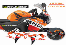 HONDA CBR 150/250 Custom Decals/ Stickers/ Wrap REPSOL Kit