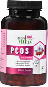 Ek-Tek Vedaz PCOS for The Management of Polycystic Ovary Syndrome in Women, 60 veggie capsule(s)