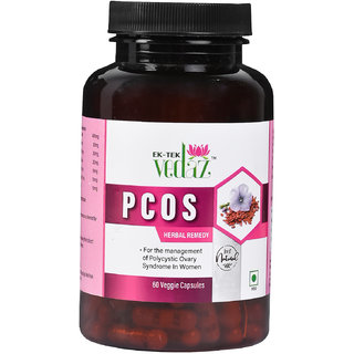 Ek-Tek Vedaz PCOS for The Management of Polycystic Ovary Syndrome in Women, 60 veggie capsule(s)