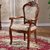 Shilpi Sheesham Wood Back Comfort Seating Chair Hand Carved Armrest Royal Dining Chair for Home  Office (Brown, cream)