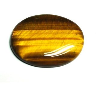                       Bhairaw gems 9.25 Ratti 100 Tiger Eye/Tiger Stone/Tiger's Eye Gemstone Natural Certified Loose Chitti Stone                                              
