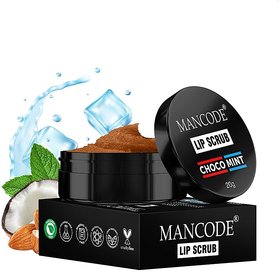 Mancode Choco Mint Lip Scrub Lightens  Brightens  Smoker  Dry  Chapped Lips  Mild Exfoliates  Sugar Scrub 20gr