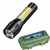 Karnavati Mini Aluminium Zoomable Flashlight XPE+COB LED Torch Lamp Penlight AA 4 Modes (Black, Rechargeable)