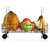 Solomon Premium Quality Stainless Steel 3 Layer Space Saving Revolving Vegetable and Fruit Trolley