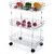 Solomon Premium Quality Stainless Steel 3 Layer Space Saving Revolving Vegetable and Fruit Trolley
