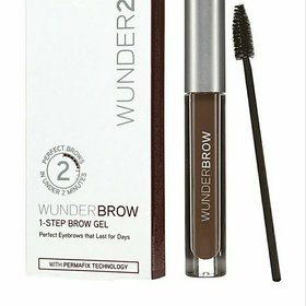 WUNDER2 WUNDERBROW Makeup Waterproof Eyebrow Gel For Long Lasting Eye Brow Make Up, Black / Brown