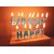 Happy Birthday Letter Cake Candles - Silver