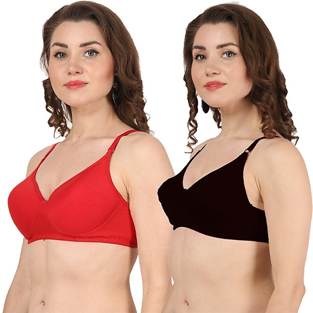 Buy Tweens Padded Non-Wired Full Coverage T-Shirt Bra - Black at Rs.294  online