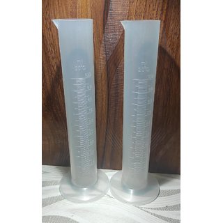LABOGENS Plastic Measuring Cylinder 100ml (Pack of 2 pc) (polylab) LABOGENS Plastic Measuring Cylinder 100ml (Pack of 2 pc) (polylab)