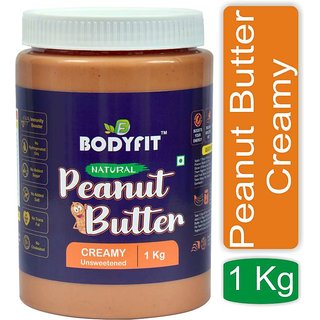                       100 NATURAL PEANUT BUTTER CREAMY 1KG  Unsweetened  Made with 100 Roasted Peanuts 30 Protein  No Added Salt  No                                              
