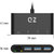 QZ USB 3.1 Type C Hub with Ethernet LAN RJ45 Gigabit Converter Adapter