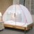 Classic Mosquito Net , Single BedPolyester Foldable ( L200CM X W130CM X H120CM) - Pink