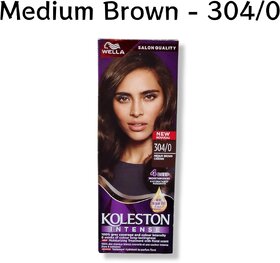 Wella Koleston Color Cream Tube, 304/0 Medium Brown, 60ml