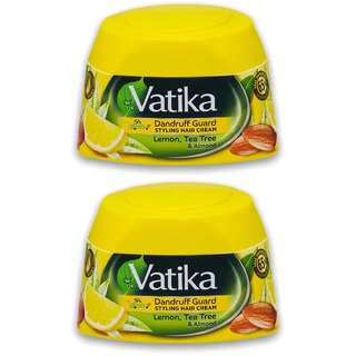                      Dabur Vatika Naturals -Dandruff Guard Styling Hair Cream 140ml (Pack Of 2, 140ml Each)                                              
