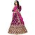 Deep Fashion Women's Embroidered Silk Semi stitched Lehenga Choli with Dupatta(Free size)-(Light Pink)