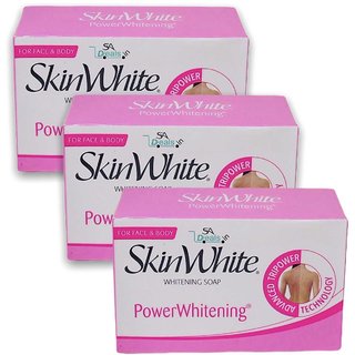 SkinWhite Power Whitening Soap For Face and Body 125g (Pack Of 3, 125g Each)