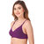 Fasense Women's Cotton Solid Color Wire Free Non Padded Bra (Pack of 4)
