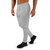 CLOTHINKHUB Light Grey Solid Polyester Slim Fit 2 Pocket Trackpant for Men
