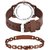 Brown Avenger Plastic Strip With King Bracelet Combo Watch For Men