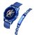 Blue Avenger Plastic Strip With King Bracelet Combo Watch  For Men