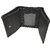 JL Collections Unisex Black Bi-Fold Wallet Genuine Leather
