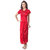 Fasense Women Satin Nightwear Sleepwear 2 PCs Set of Nighty, Robe, SR006 A